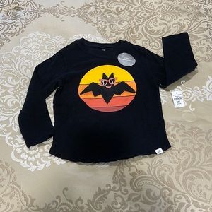 BNWT GAP INTERACTIVE HALLOWEEN BAT LONG SLEEVE T-SHIRT SIZE 3T